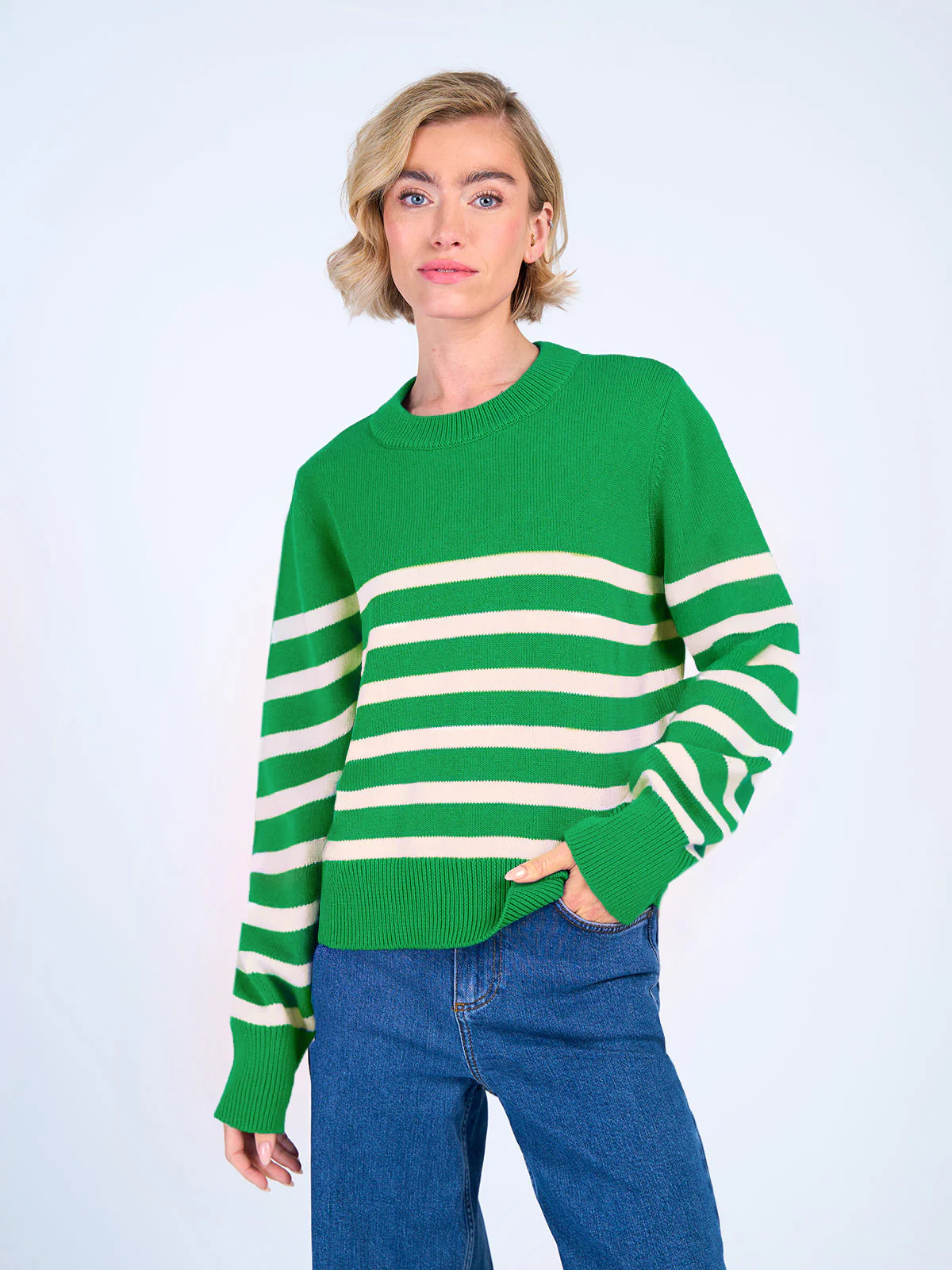 Boxy Stripe Jumper - Image 10