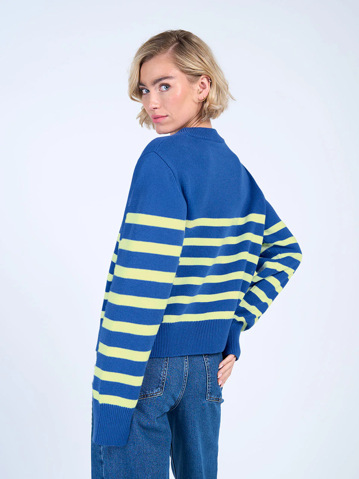 Boxy Stripe Jumper - Image 17