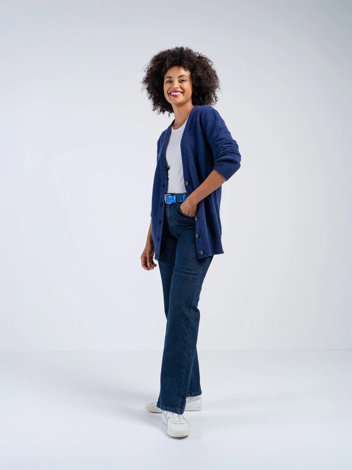 Boyfriend V Neck Cardigan - Image 6