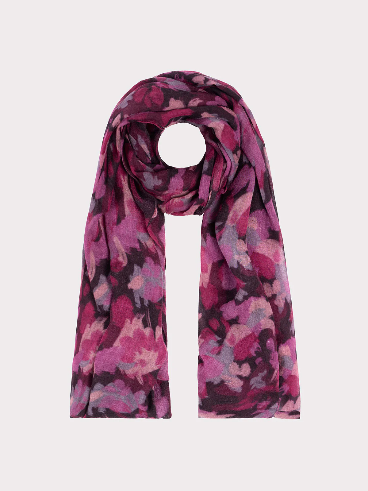 Brushed Floral Wool Scarf - Image 6