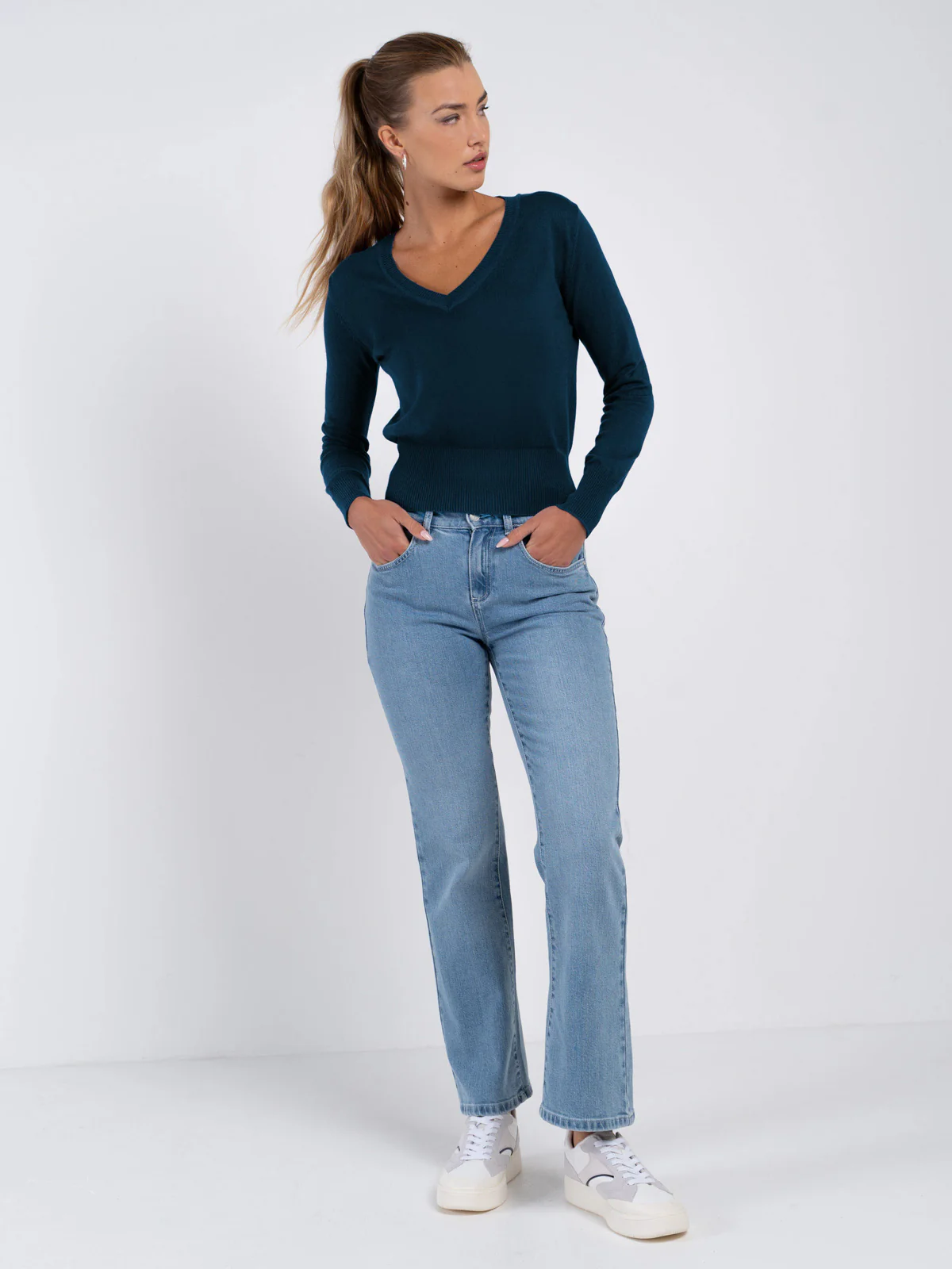 Cleo Organic V Neck Sweater - Image 30