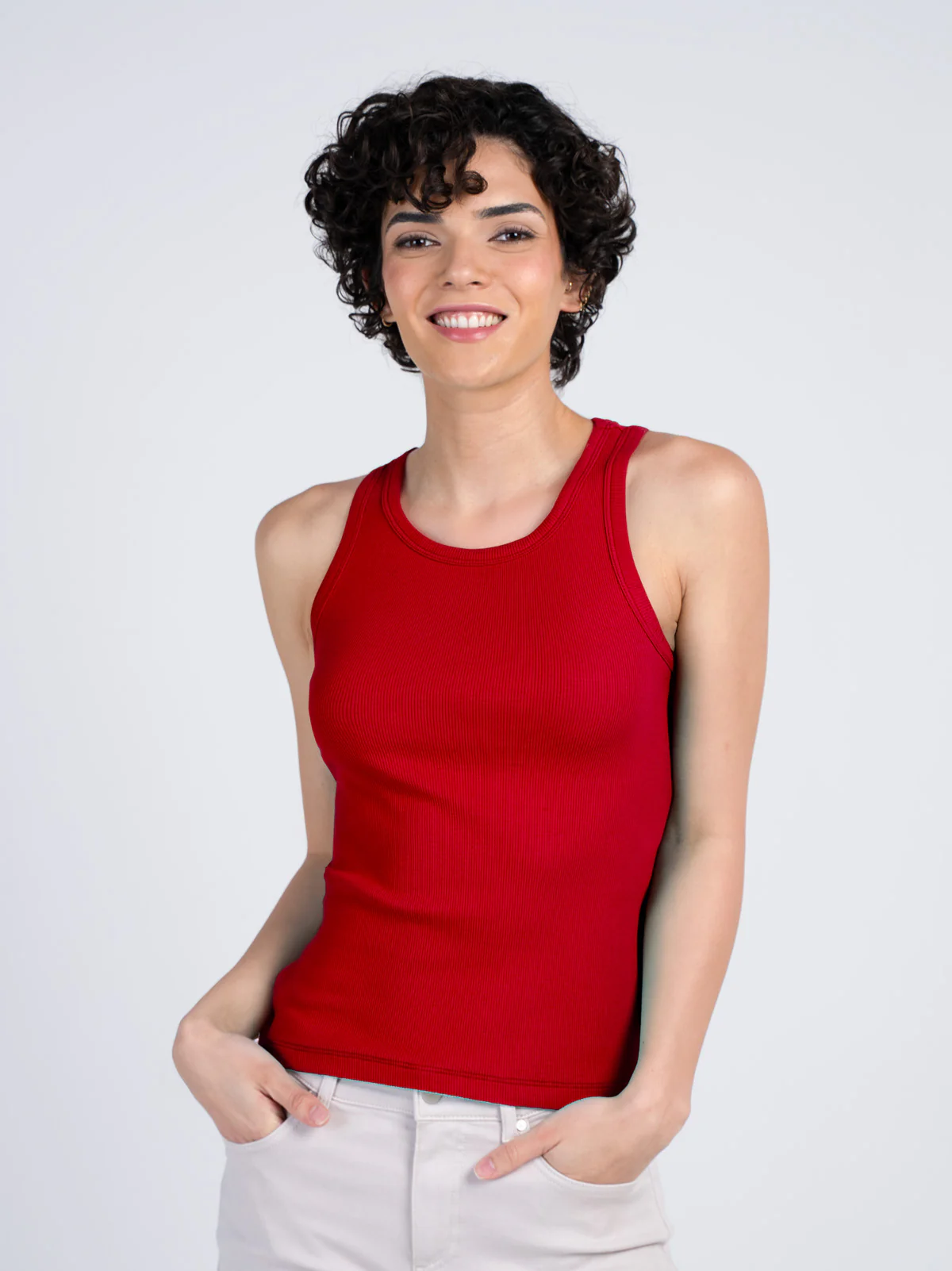 Cotton Rib Vest - Image 8