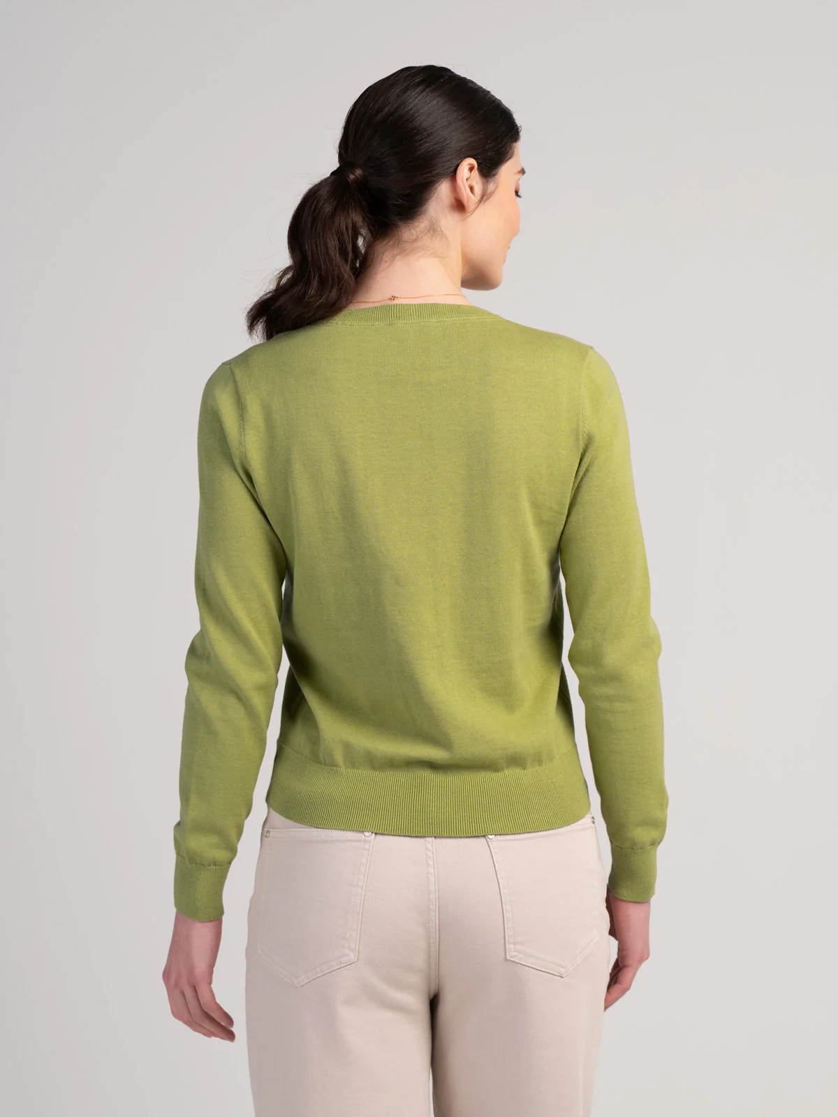 Cotton V Neck Jumper - Image 34