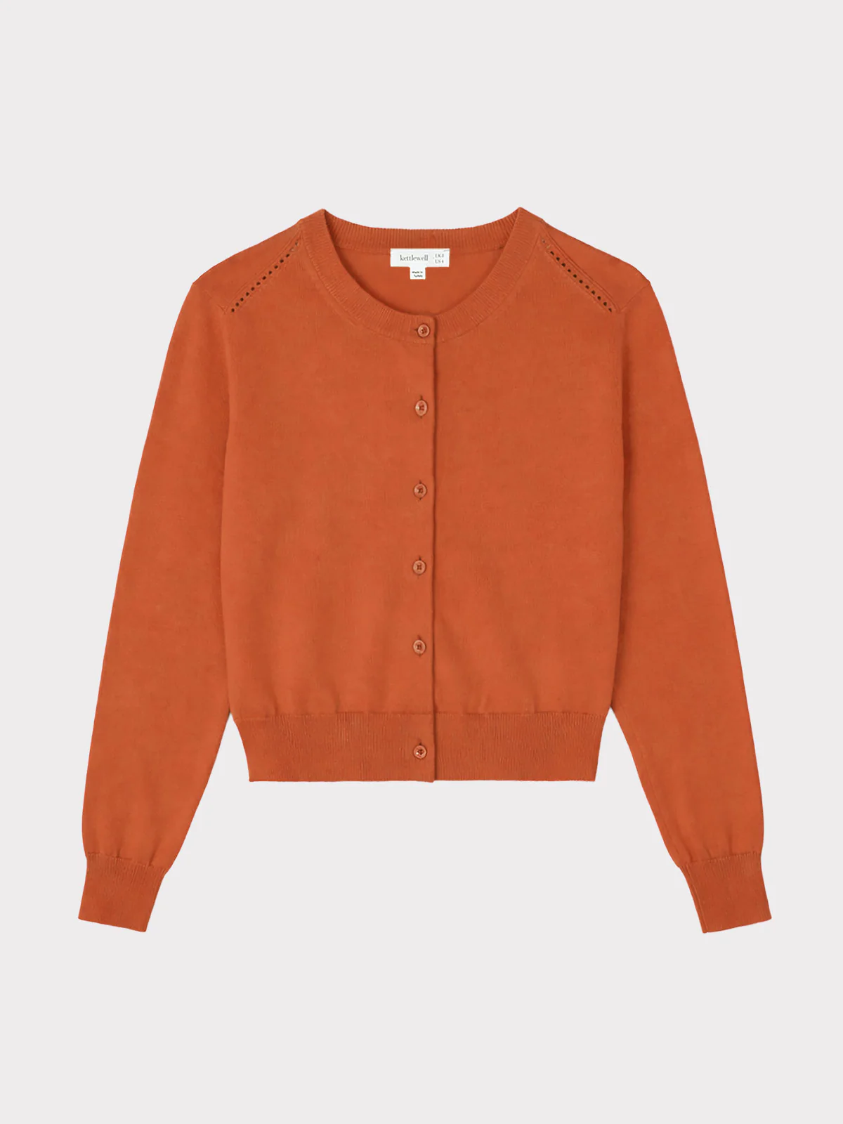 Crew Neck Cotton Cardigan - Image 5