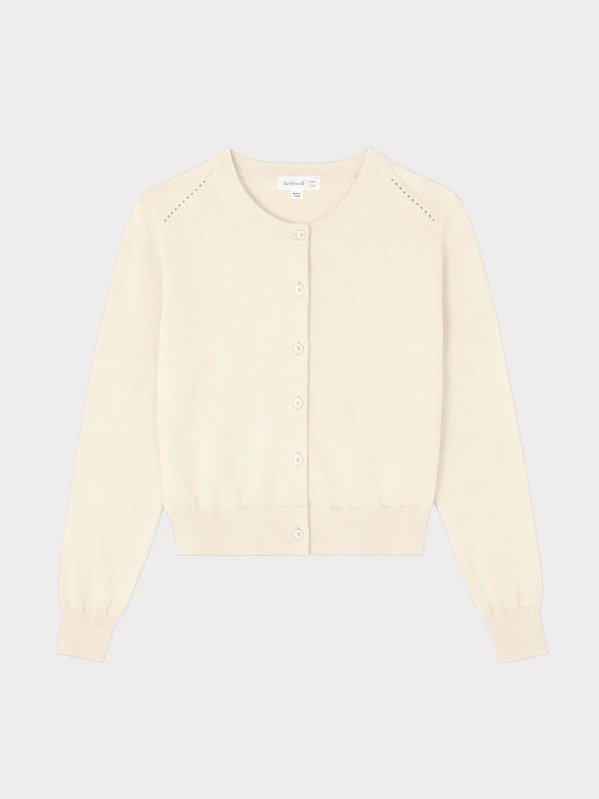 Crew Neck Cotton Cardigan - Image 6