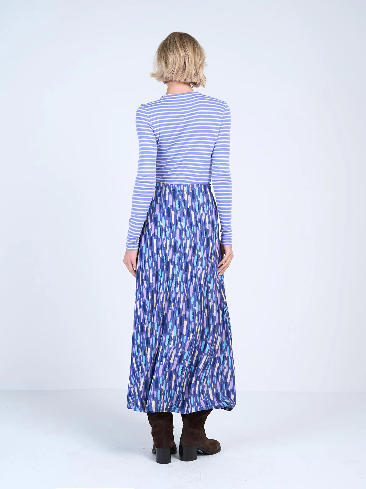 Dash Print Maxi Skirt - Image 14