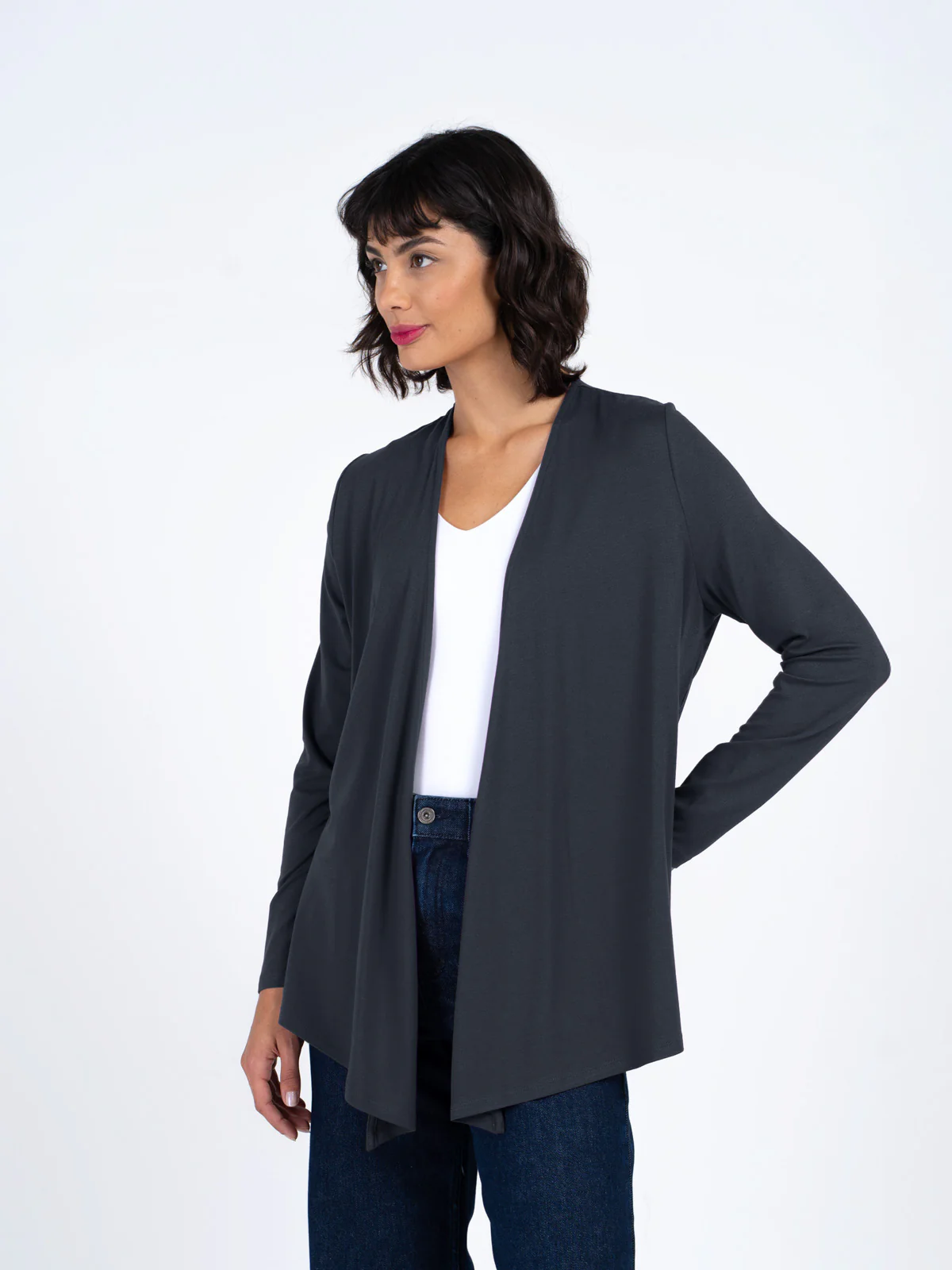 Jersey Edge to Edge Cardigan - Image 16