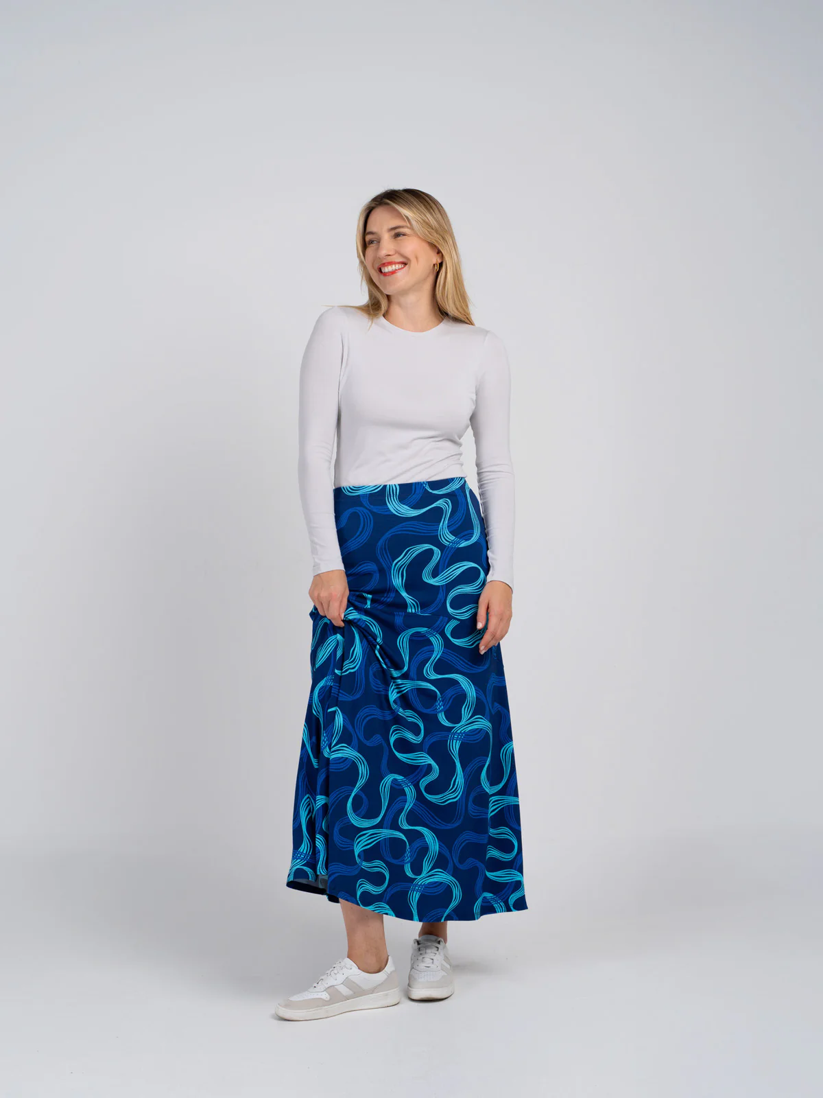 Lena Print Maxi Skirt