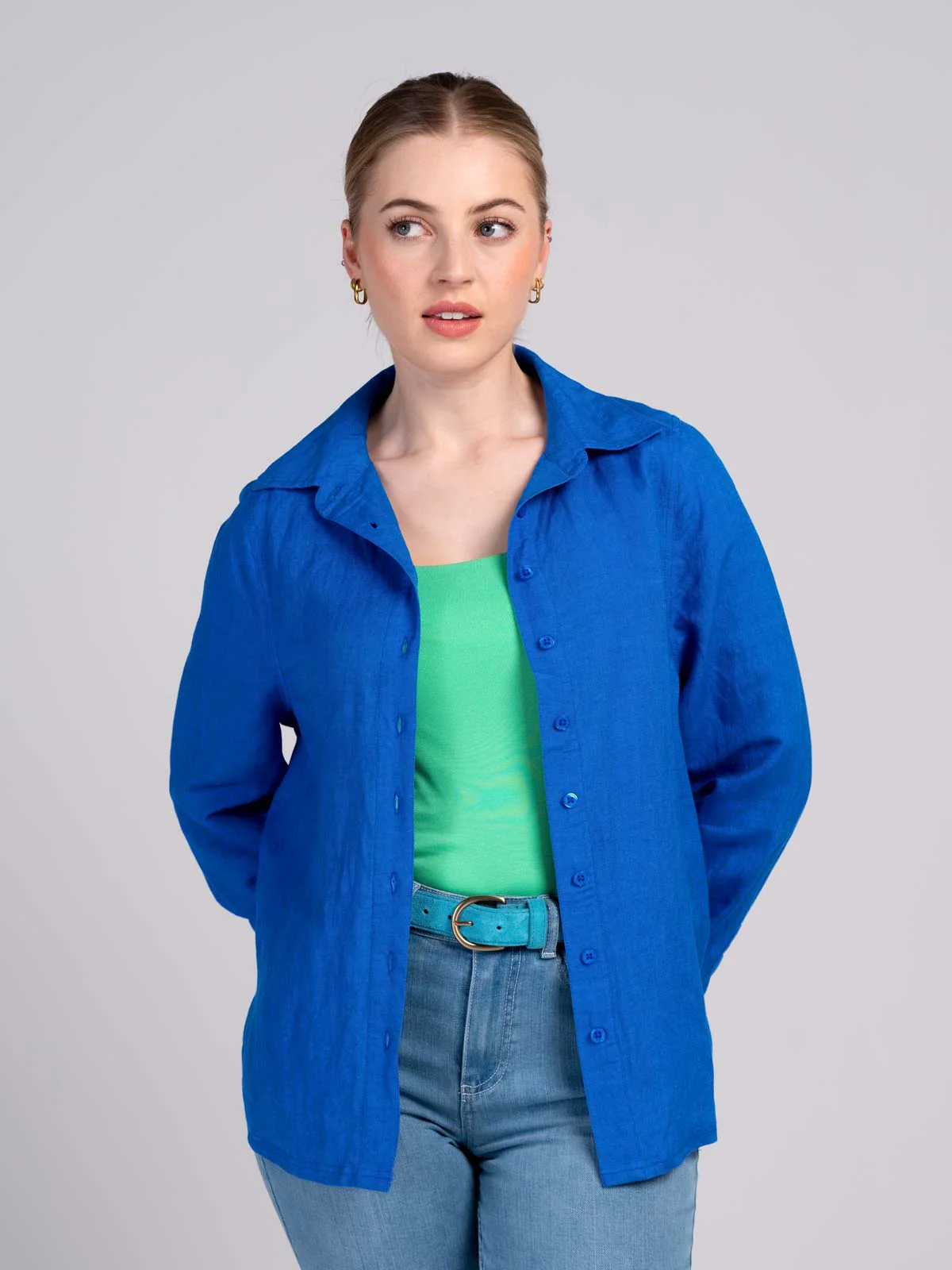 Long Sleeve Linen Shirt - Image 6