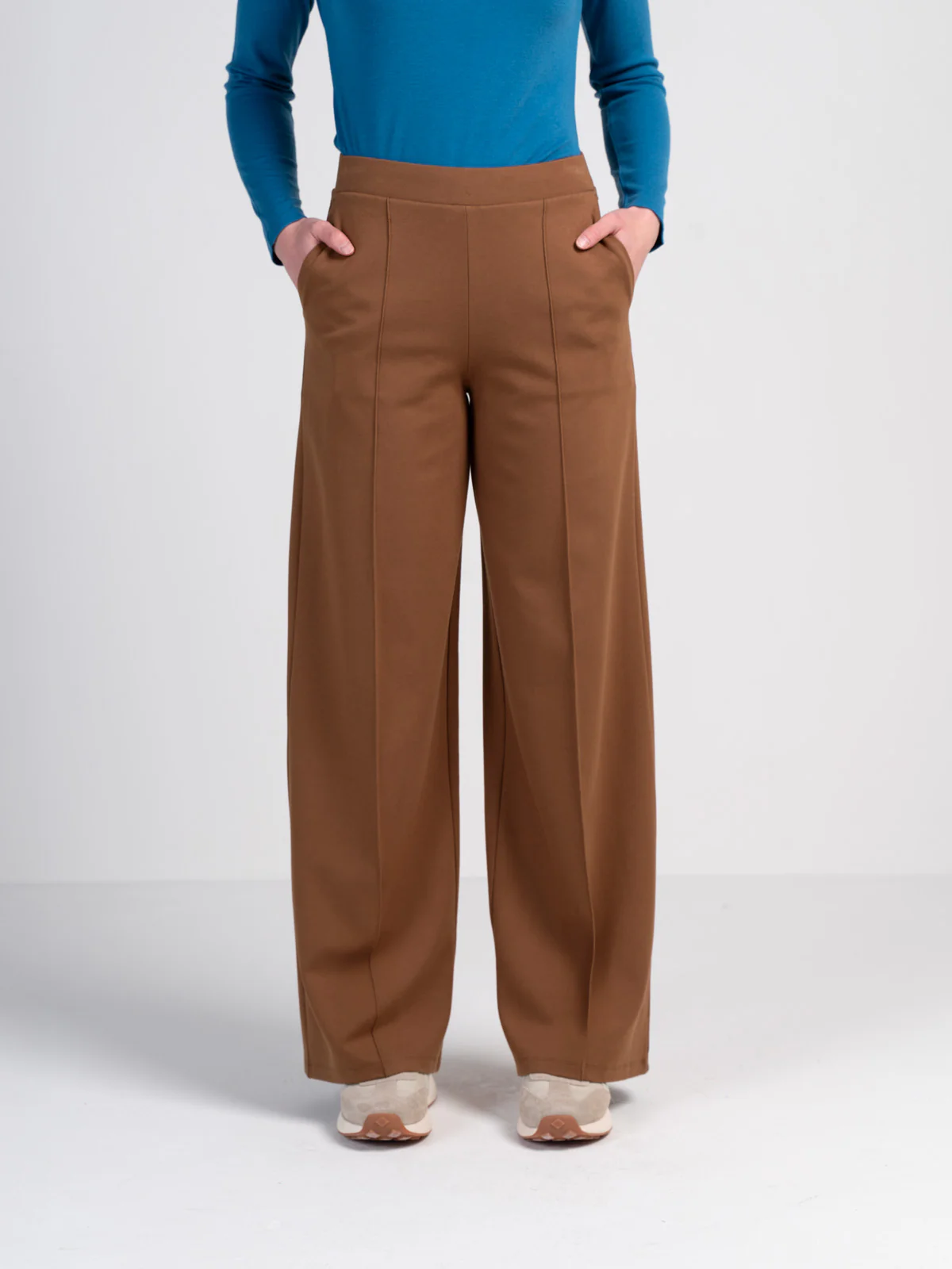 Ponte Wide Leg Trousers - Image 16