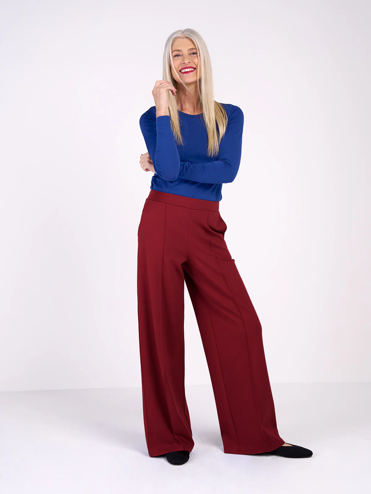 Ponte Wide Leg Trousers - Image 32