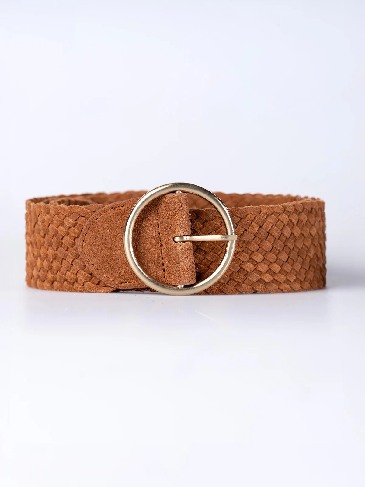 Pria Plaited Suede Belt - Image 4