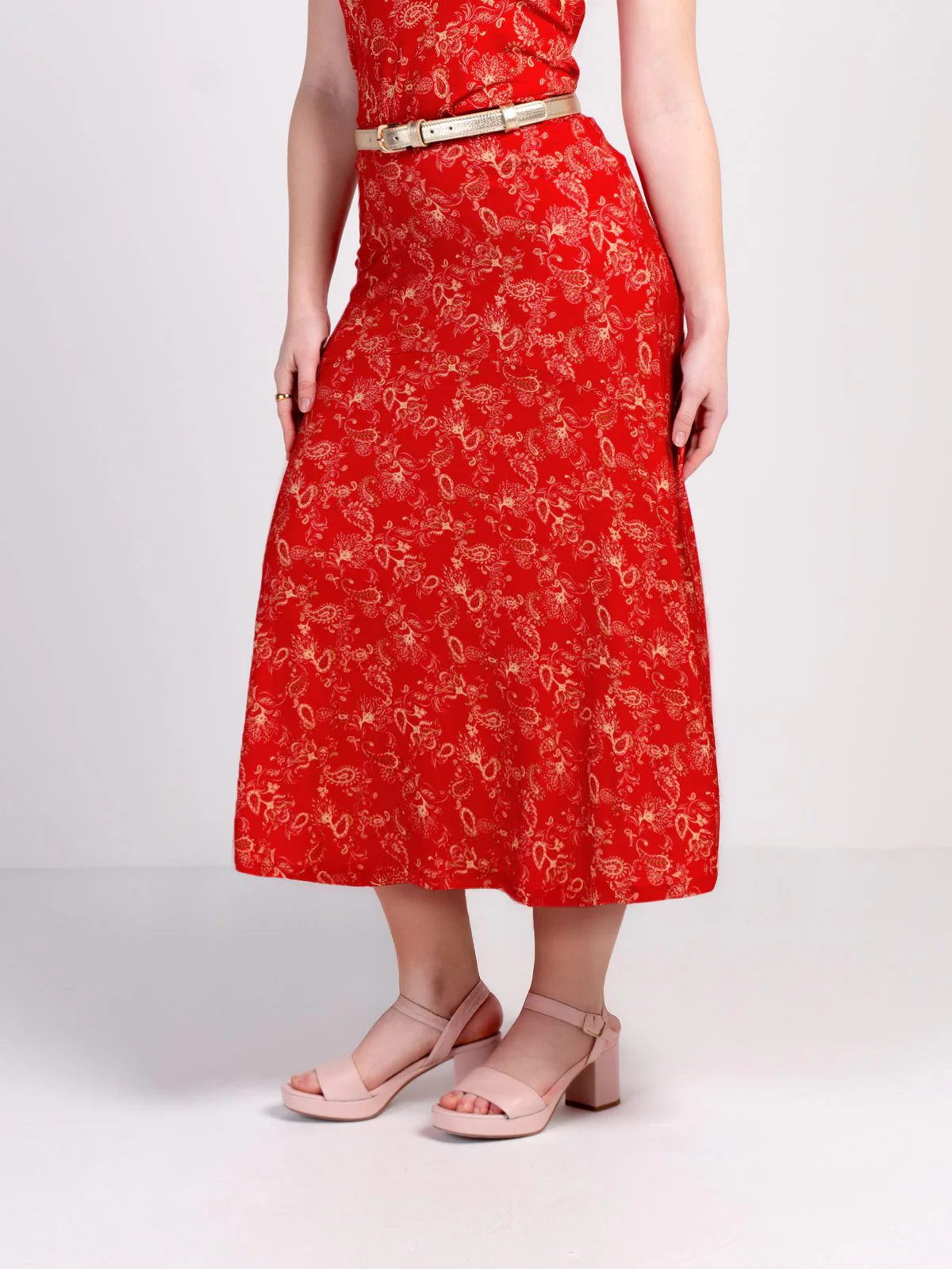 Printed Paisley Skirt - Image 6