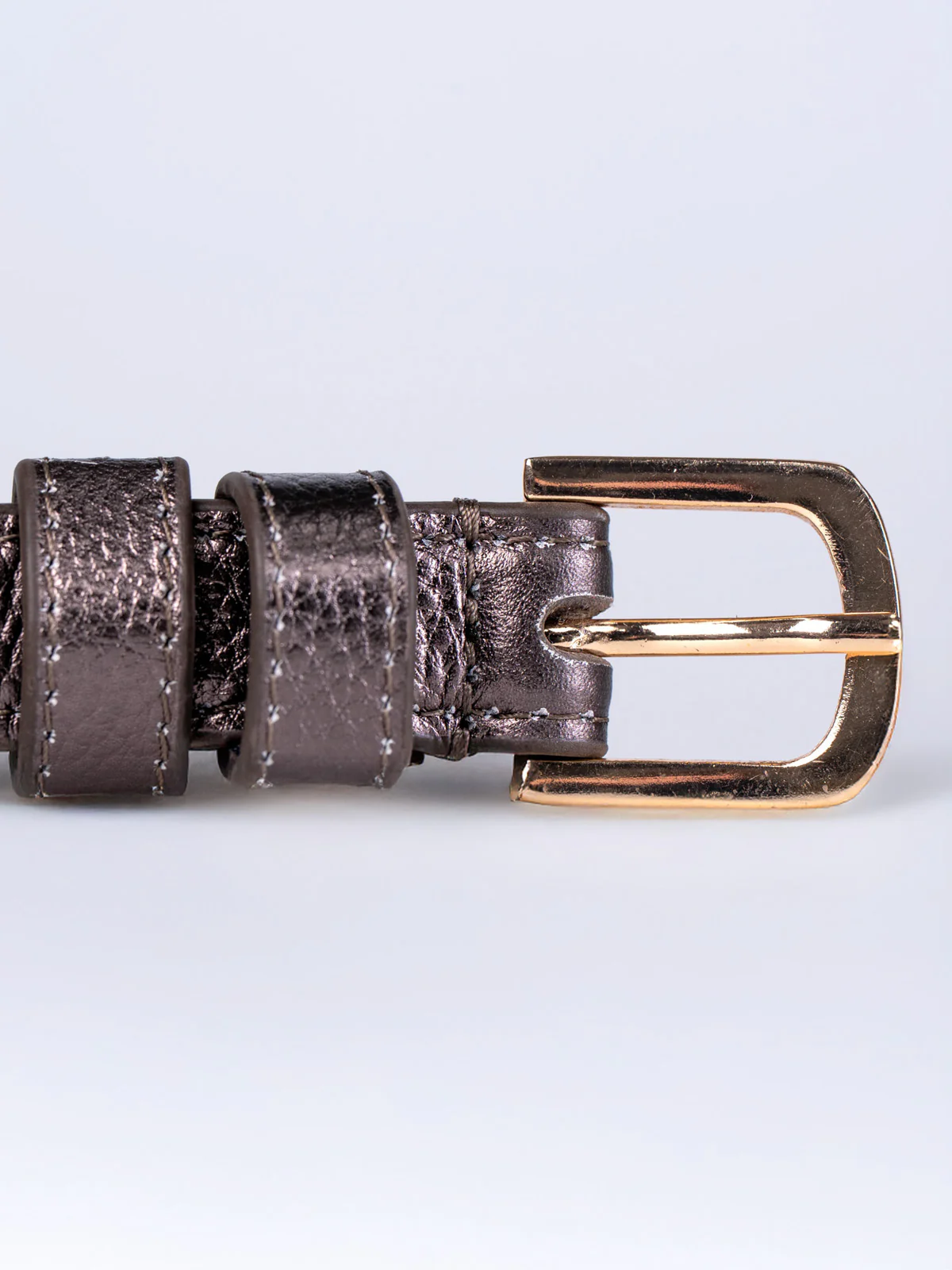 Taylor Metallic Skinny Belt - Image 9