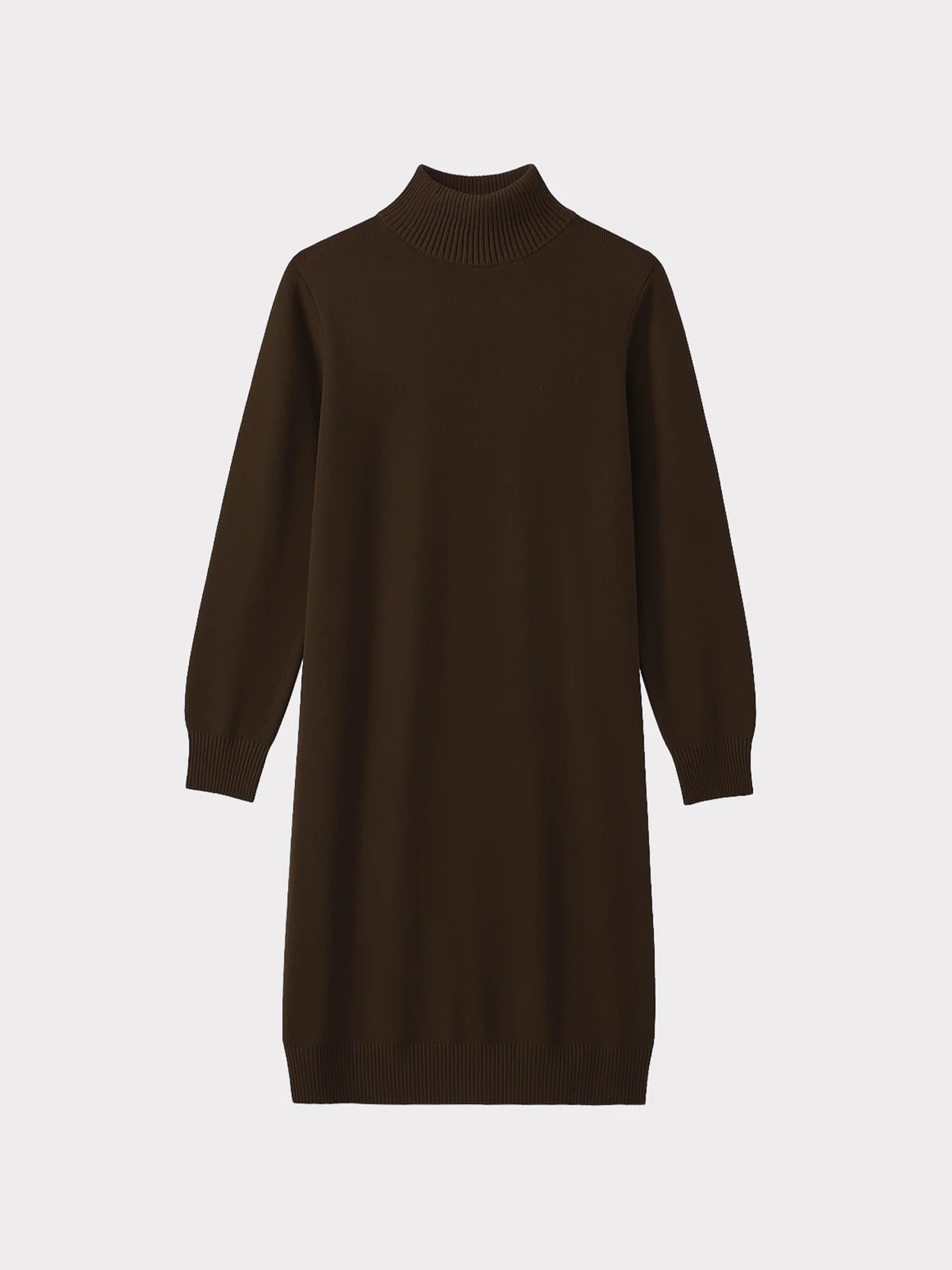 Turtle Neck Knitted Dress - Image 4
